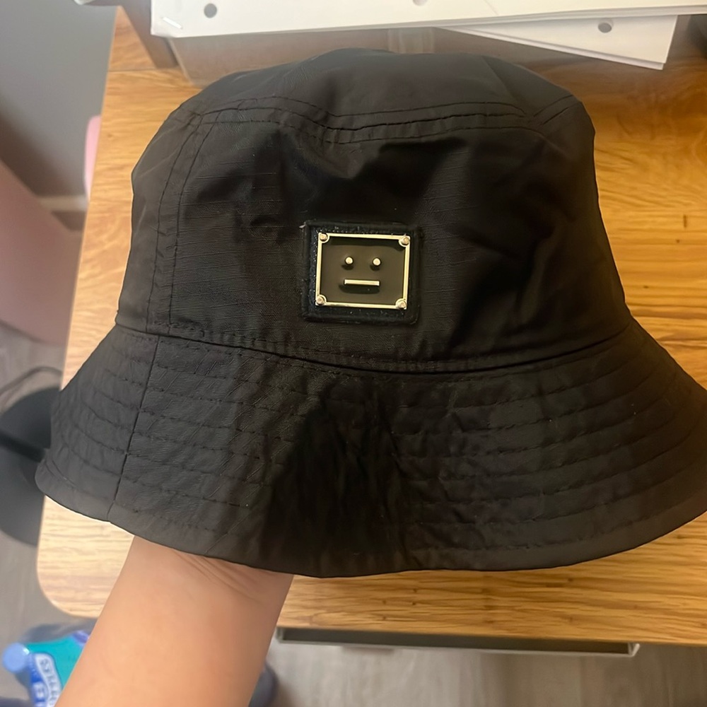 acne studios bucket hat black